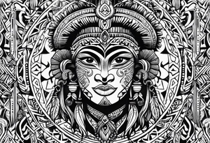 Taino culture and art tattoo idea