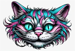 cheshire cat body tattoo idea