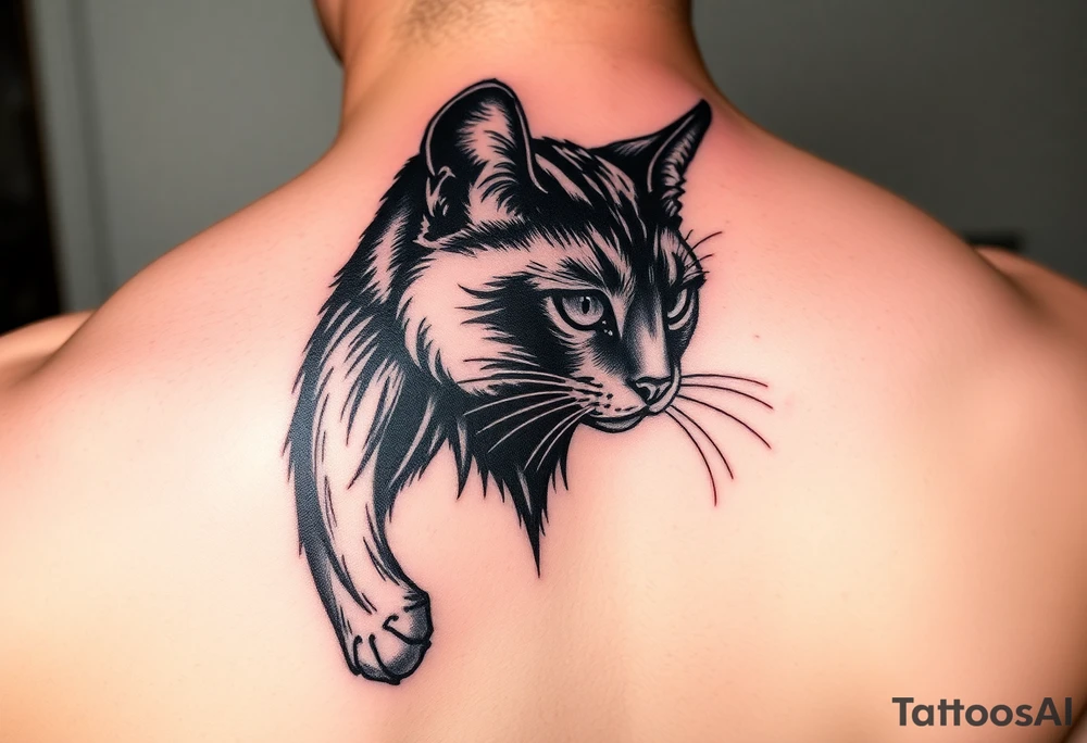 Black Cat tattoo idea