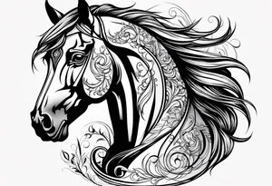 Beautiful Horse tattoo idea