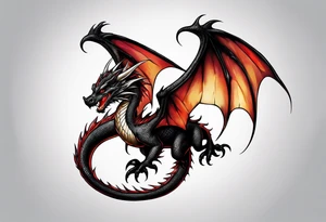 baby dragon tattoo idea