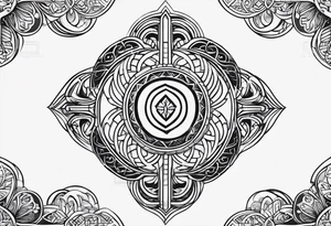 Armenian eternity symbol tattoo idea