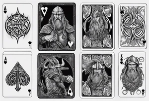 Viking Ruin, Lord of the Rings, Playing Card, tattoo idea