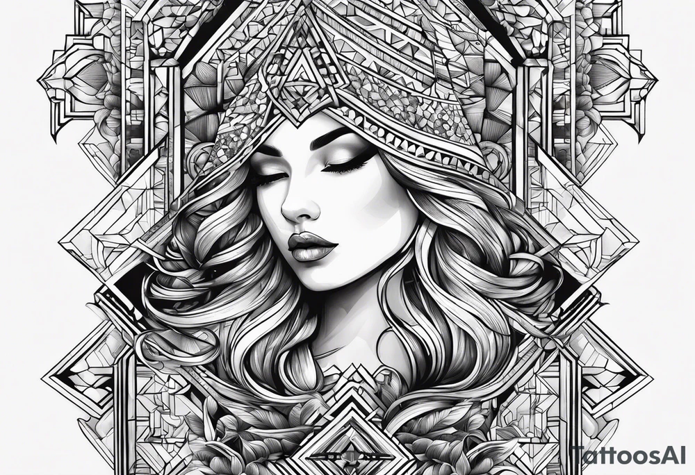 Immagine Doppia personalità con acchiappa sogni tattoo idea