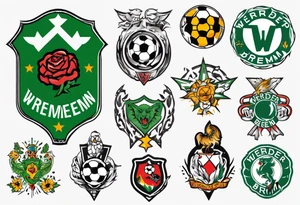 werder bremen fußball, tattoo idea