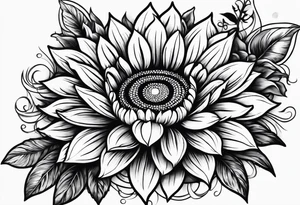 Small Tatto on hand wrist with sunflover tattoo idea