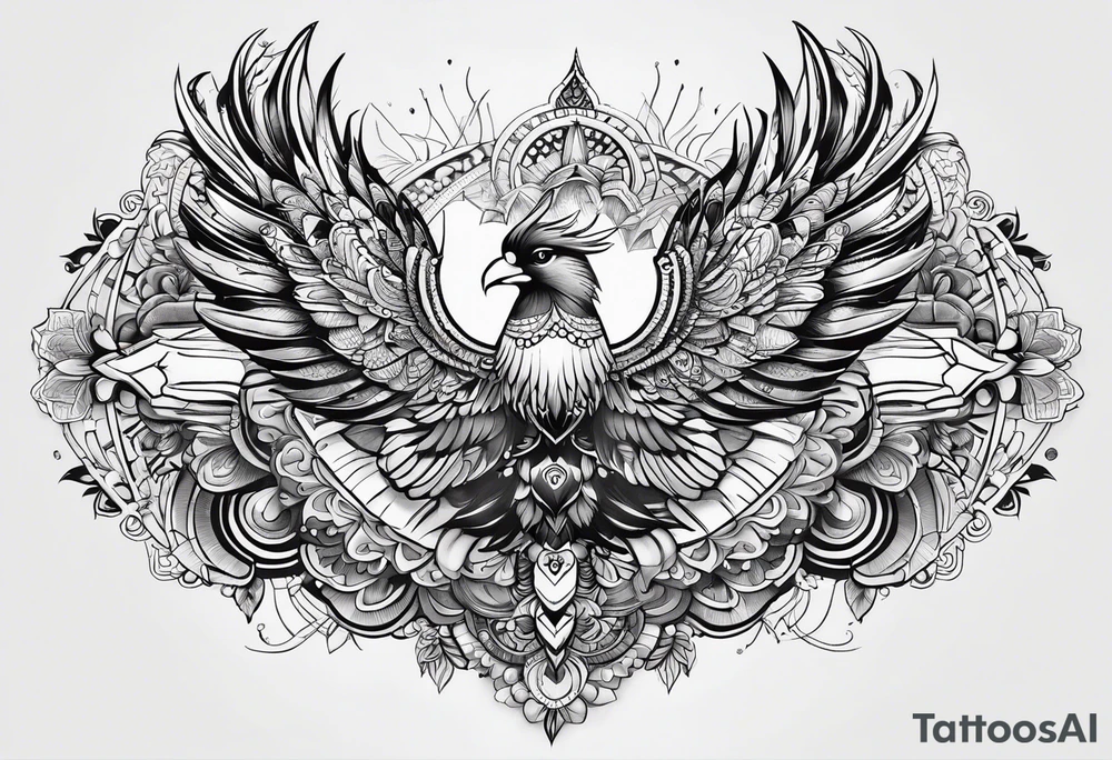 mandala, thunderbird,  heyoka tattoo idea