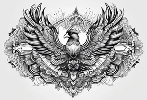 mandala, thunderbird,  heyoka tattoo idea