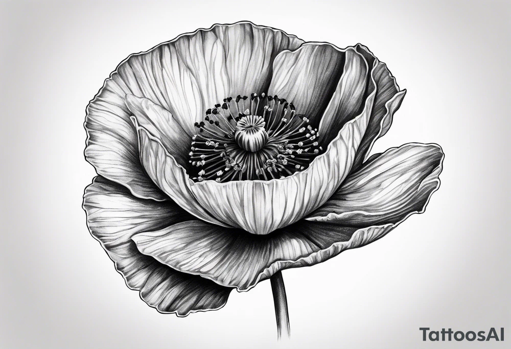 Poppy tattoo idea
