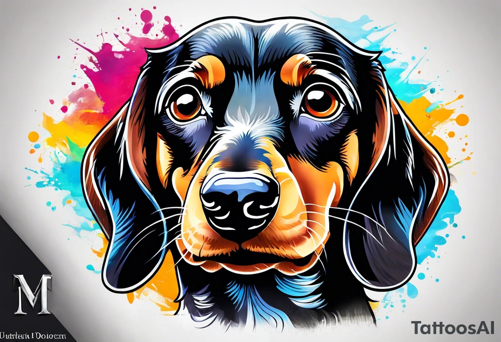 Dachshund tattoo idea