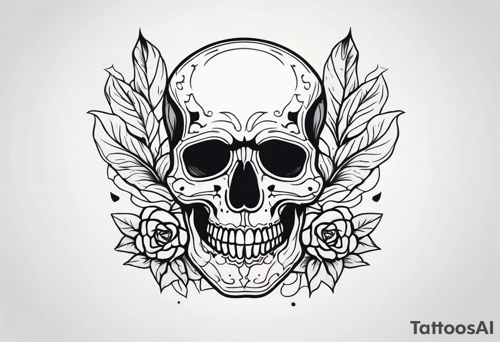Skull tattoo idea