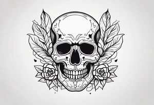 Skull tattoo idea