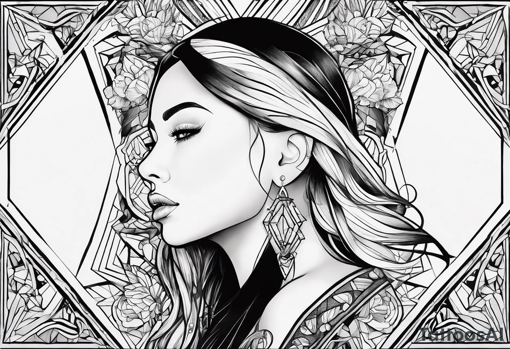 Connection, beauty in imperfection, femininity, duality within oneself, possibility, intuition, hope, joy, spirituality and resilience. tattoo idea