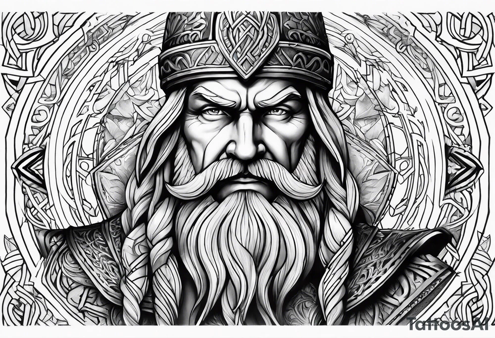 odin norse god tattoo idea