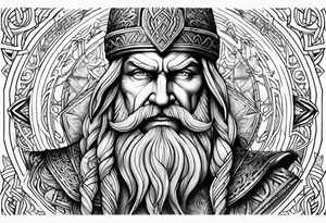 odin norse god tattoo idea