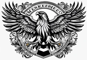 a German plaque with the german eagle tattoo idea