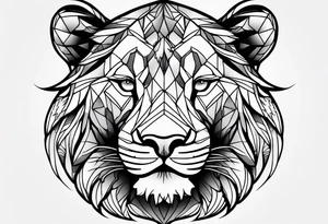 Um leão para fechar os braços tattoo idea
