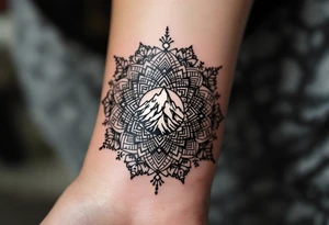 mt everest mandala tattoo idea