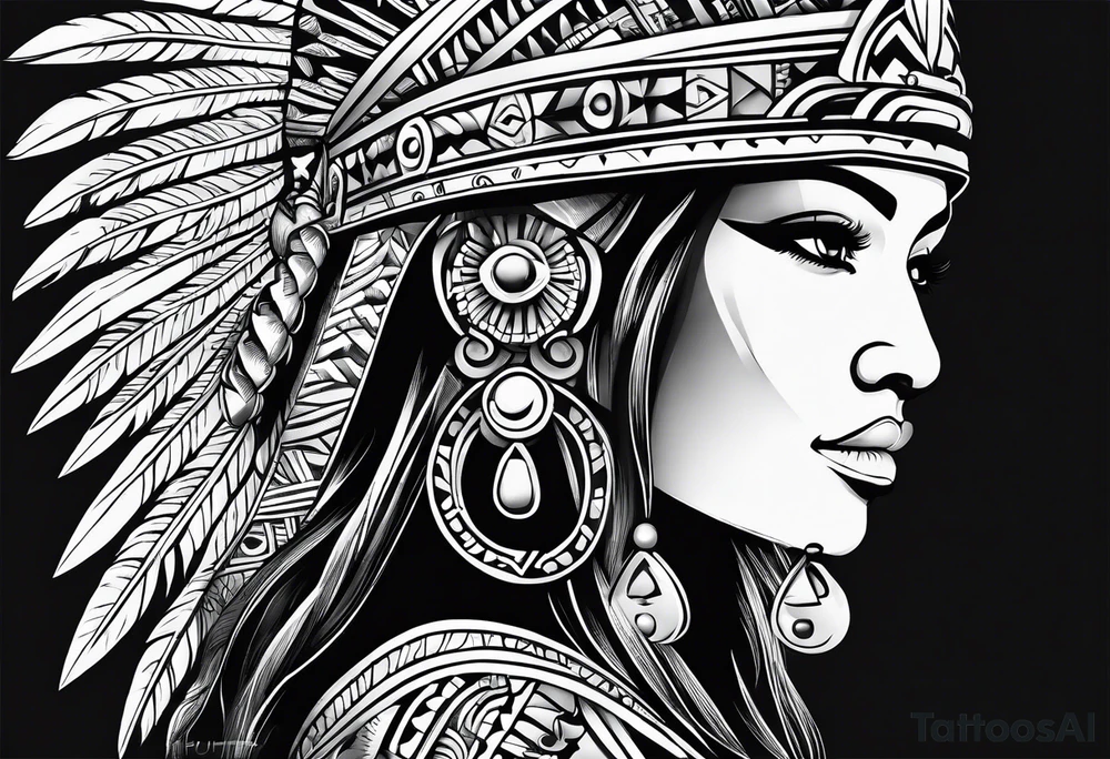 Aztec tattoo idea