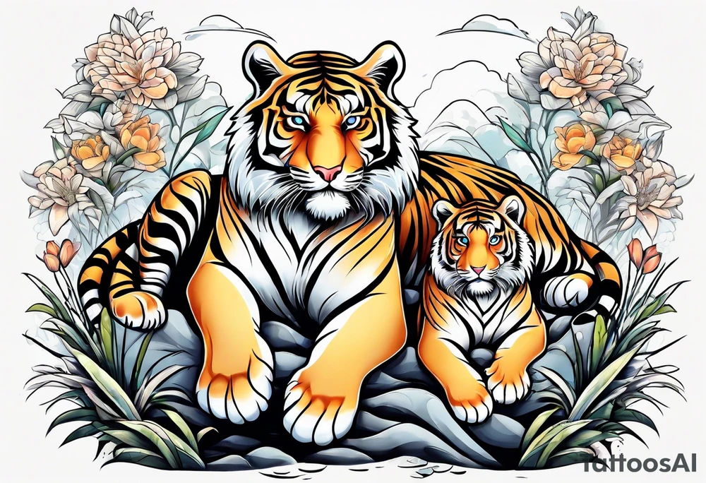 Tiger & Cubs tattoo idea