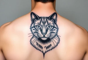 black cat tattoo idea