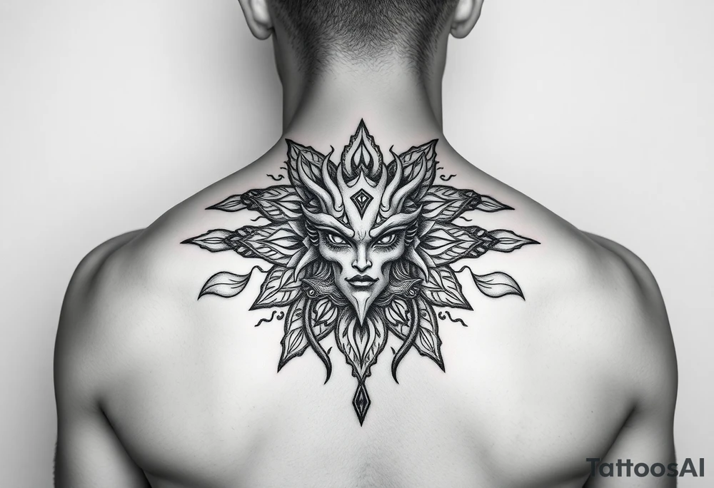 Mandala and Medusa tattoo idea