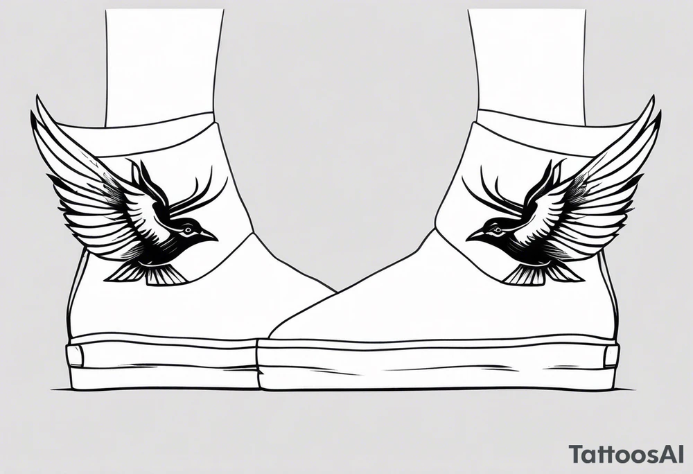 unique minimalist tattoo on ankle symbolizing freedom tattoo idea unique minimalist tattoo on ankle symbolizing freedom tattoo idea