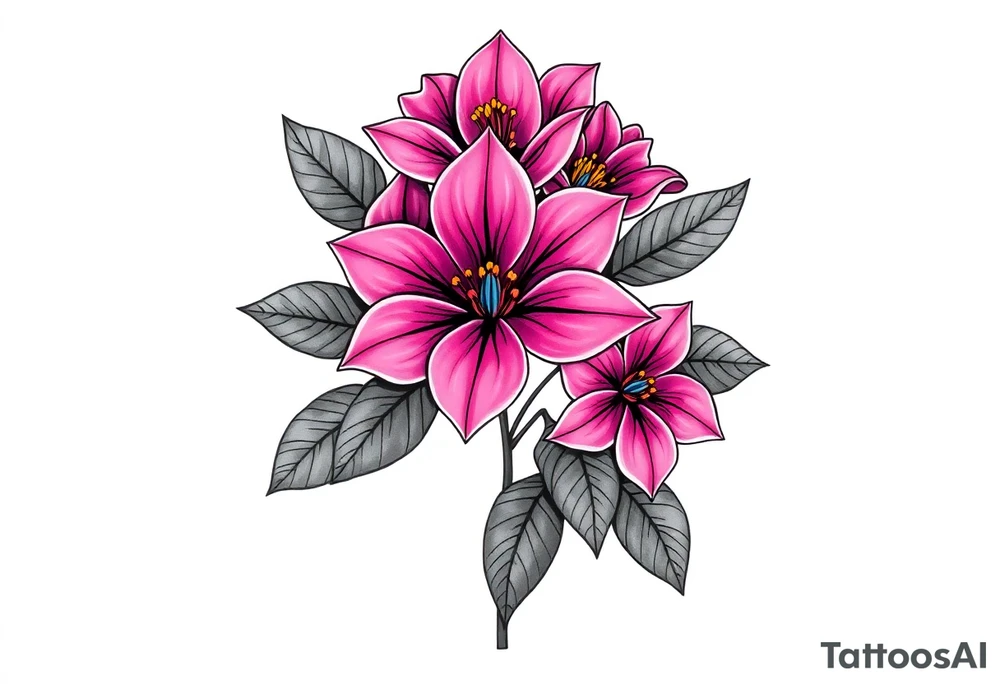 Fernanda with flowers tattoo idea