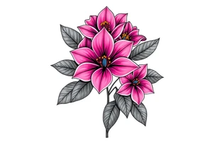 Fernanda with flowers tattoo idea