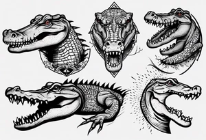 crocodile tattoo idea