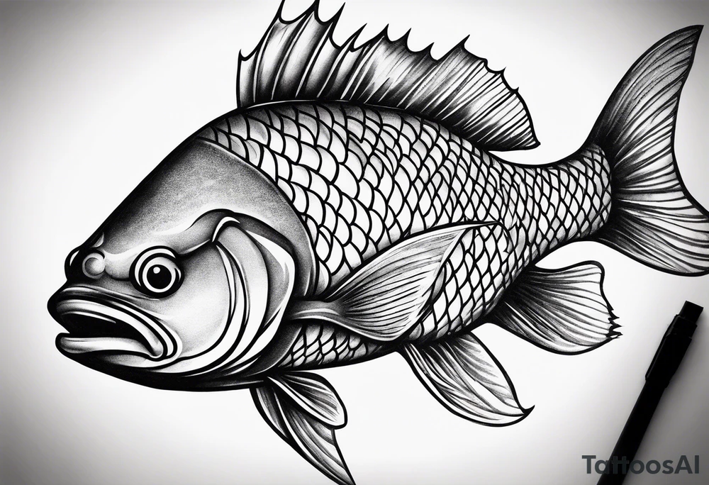 big fish tattoo idea