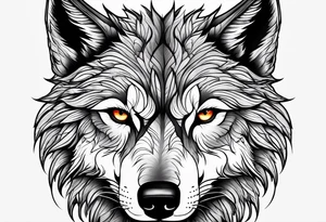 Sexy and angry wolf for woman, along left side of woman’s body tattoo idea