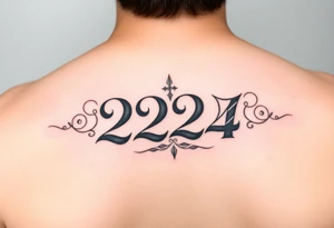 Simple 224 meaning today tomorrow an forever it will be a symbolize my relationship with my partner maybe the number 224 in a tattoo tattoo idea