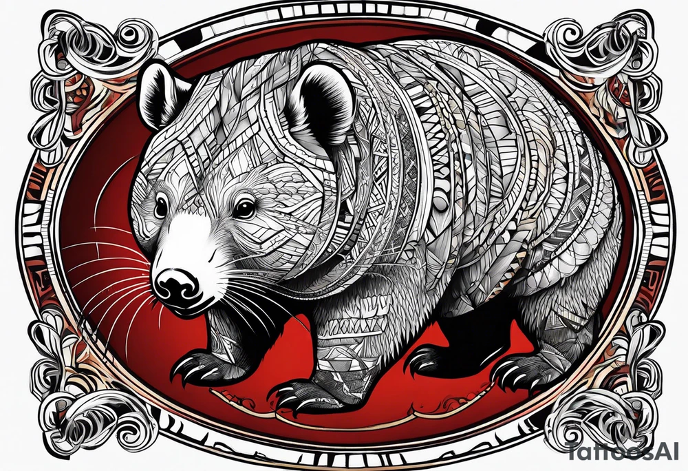 wombat tattoo idea