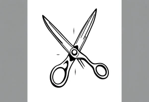 Scissors tattoo idea