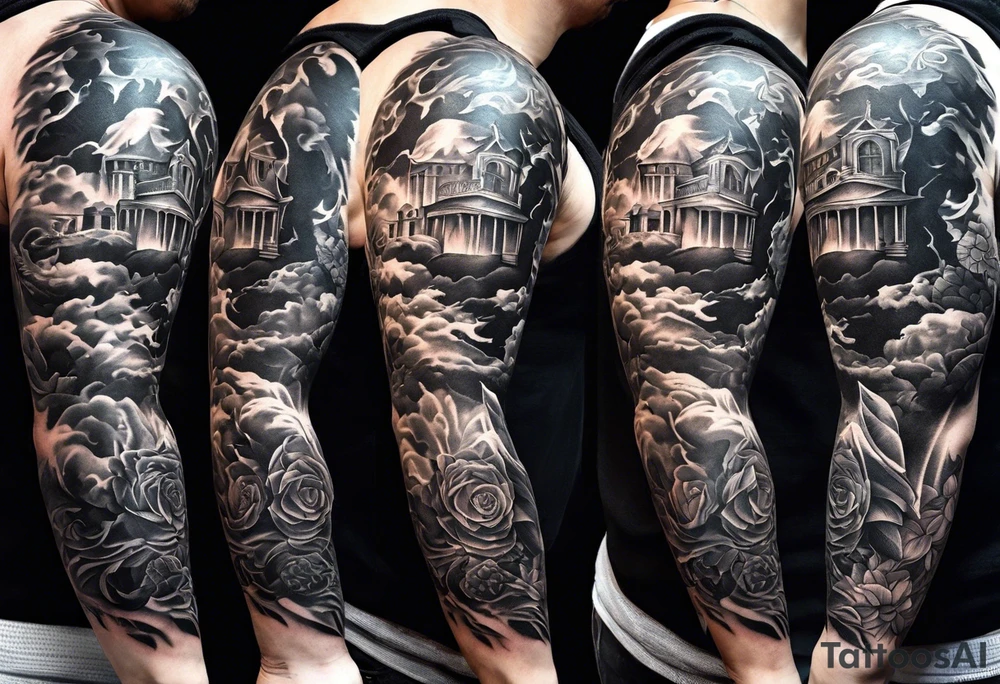 full sleeve for men tattoo idea