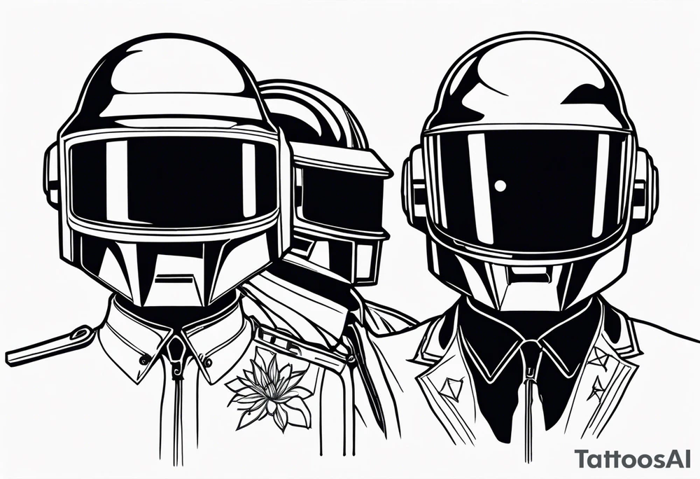 daft punk band tattoo idea