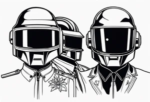 daft punk band tattoo idea