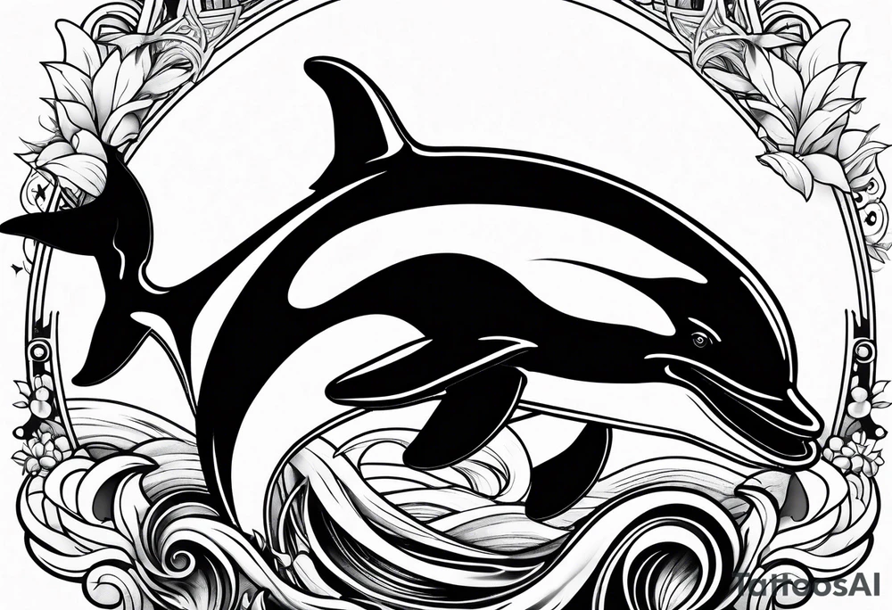 killer whale tattoo idea