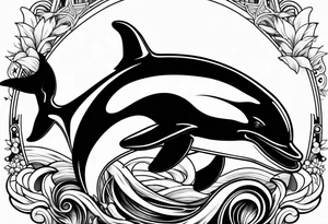 killer whale tattoo idea