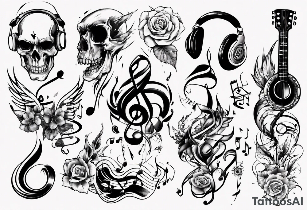 music tattoo idea