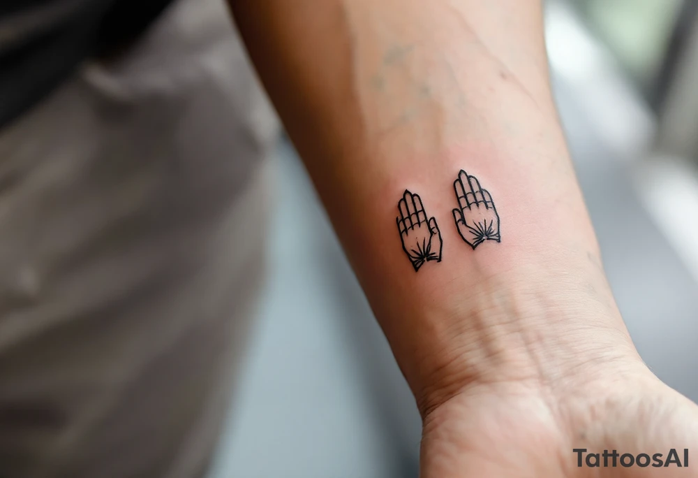 The Mudras (Hand Gestures) – Each hand gesture represents different teachings or states of being; tattooed as minimalist hands or as part of full Buddha images. tattoo idea