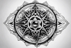 black atom tattoo idea