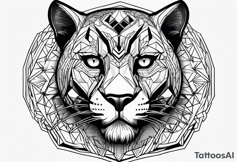 Black panther tattoo idea