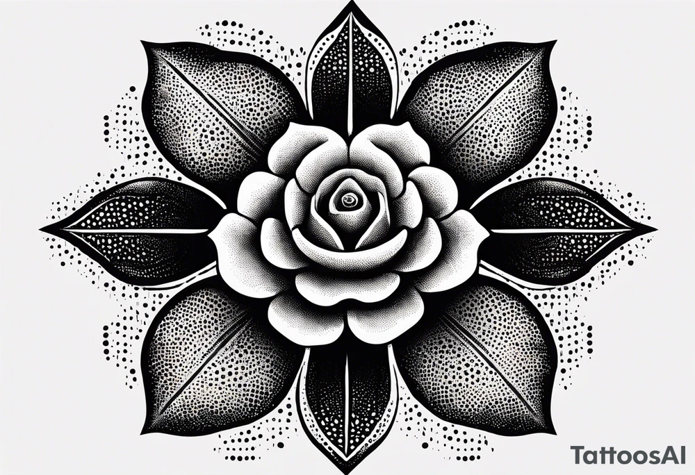 Tudor rose tattoo idea