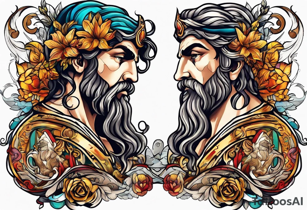 Greek god tattoo idea