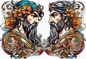 Greek god tattoo idea