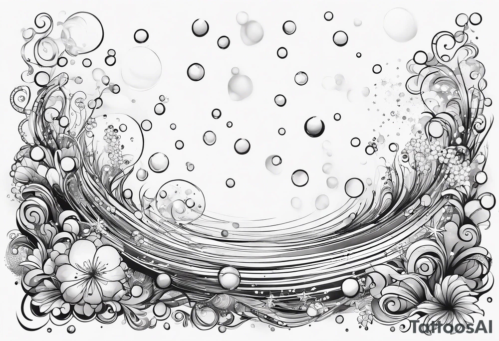 Draw me some magical really simple underwater bubbles and simple stars tattoo idea Draw me some magical really simple underwater bubbles and simple stars tattoo idea