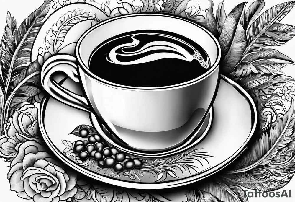 Gulfside coffee brew tattoo idea