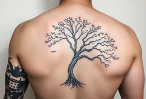 Entire arm sleeve tattoo like a tree on the srm tattoo idea